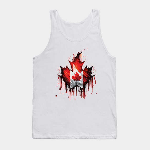 Canada Flag Tank Top by remixer2020